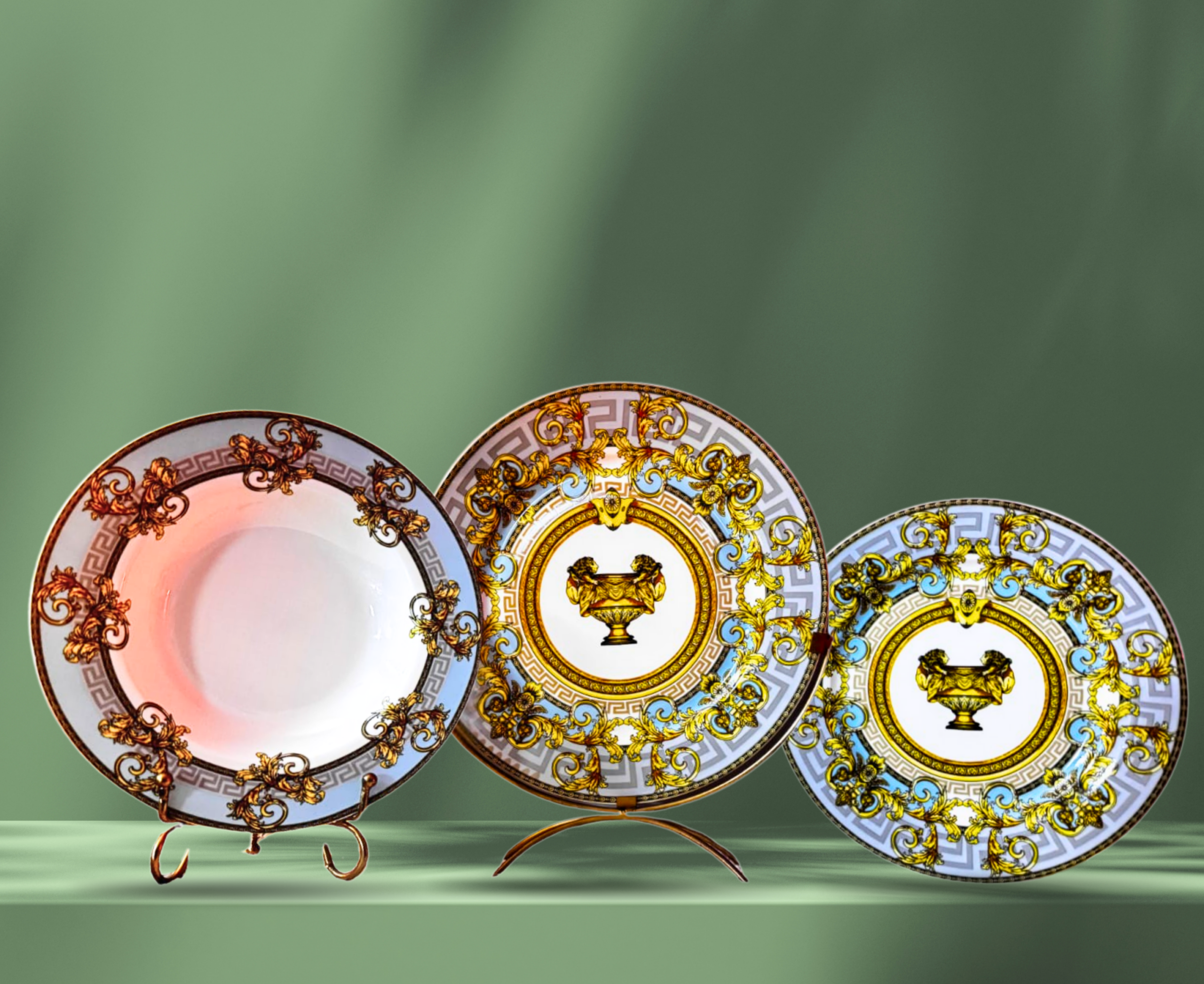 Royal Azure 18-Piece Plate Set