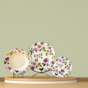 Victorian Rose – 18-Piece Plate Set